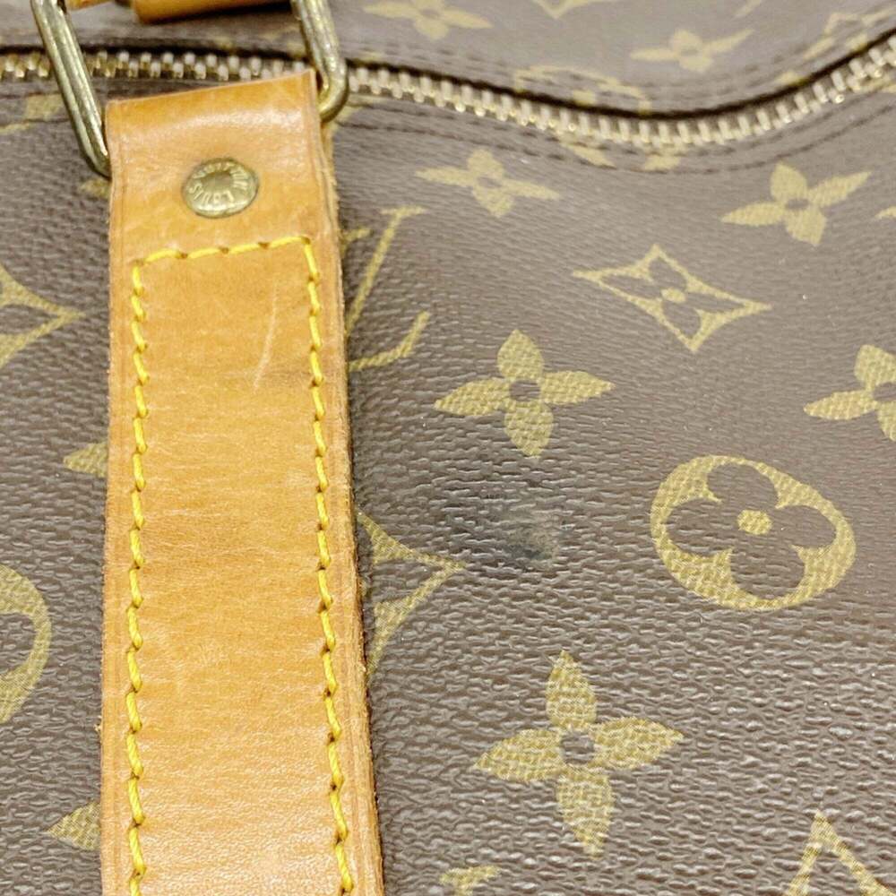LOUIS VUITTON Brown Monogram Keepall 55 Boston Bag - Picture 9 of 10